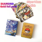 2024 NEW 27–55PCS Pokémon Colorful Gold Foil Cards