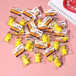 10Pcs Pikachu Rubber Eraser Set